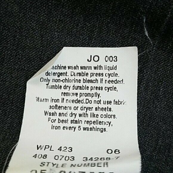 DOCKERS Gray Stretch Stain Defender Mid Rise Work Career Slacks Pants Size 10 - Picture 9 of 9